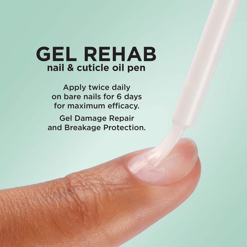 Sally Hansen Gel Rehab Nail Treatment Pen | Repair, Hydrate & Renew | Strengthens and Restores Damaged Nails | Keratin & Vitamin Complex | Easy, Mess-Free Nail Care on the Go