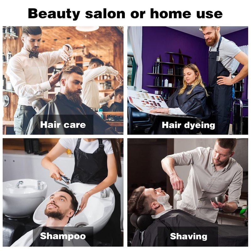 Professional Salon Barber Cape for Men/Women - Hairdressing Waterproof Hair Cutting Cape with Adjustable Snap Closure,Salon