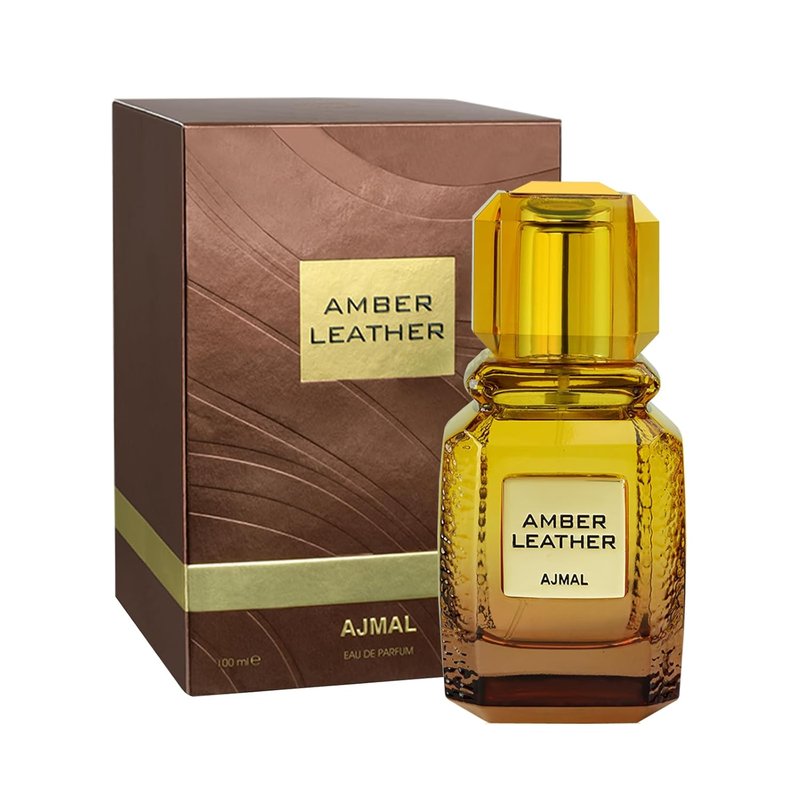 Ajmal Amber Leather Perfume - Long-Lasting Unisex Fragrance | 3.4 FL OZ Luxury Scent Made in Dubai