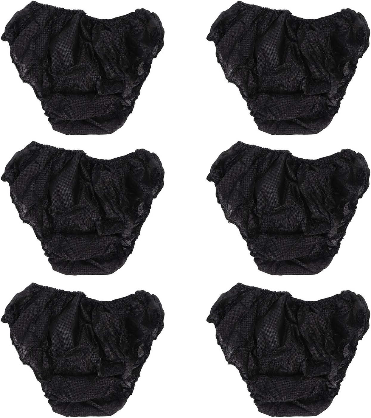 ZASCHMOY 50pcs Disposable Black Underwear, One Size Fits Most Portable Travel Underwear for Women And Men Outdoor Tourism Hotel