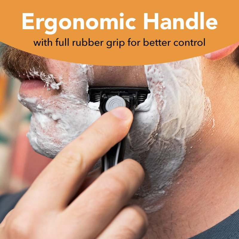 BIC Flex 4 Men's Refillable Razors - 4-Blade System with Pivoting Head & Lubricating Strip | Ideal for Father's Day