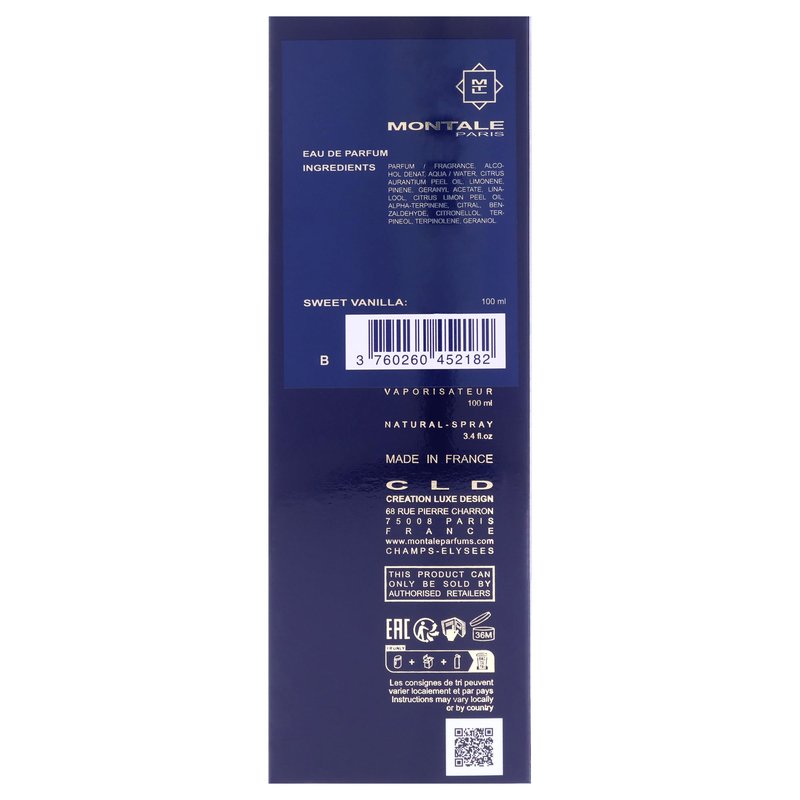 Montale Sweet Vanilla, 3.4 Oz
