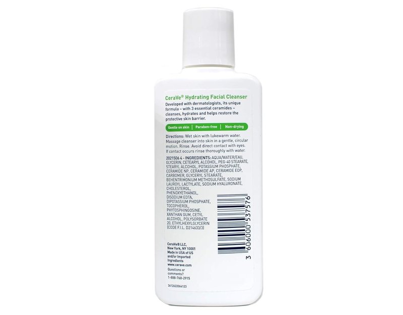 CeraVe Hydrating Facial Cleanser - Gentle Daily Wash for All Skin Types