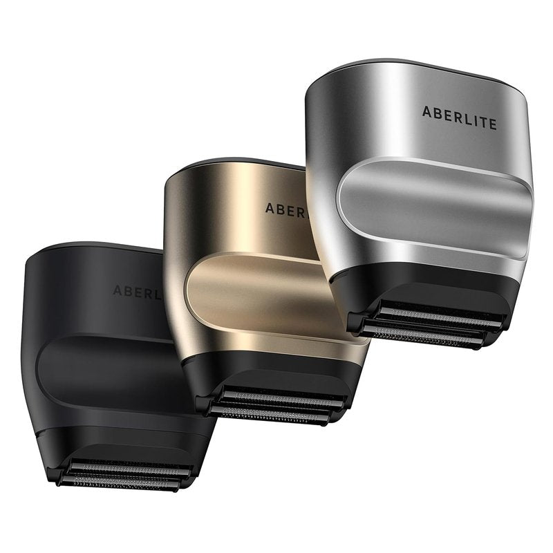 Aberlite Touch 2 Foil Head Shaver Replacement Inner Blade + Outer Foil Set (Black DLC coating) (2 x 2-piece set) (Maximum Performance) (Black Diamond)