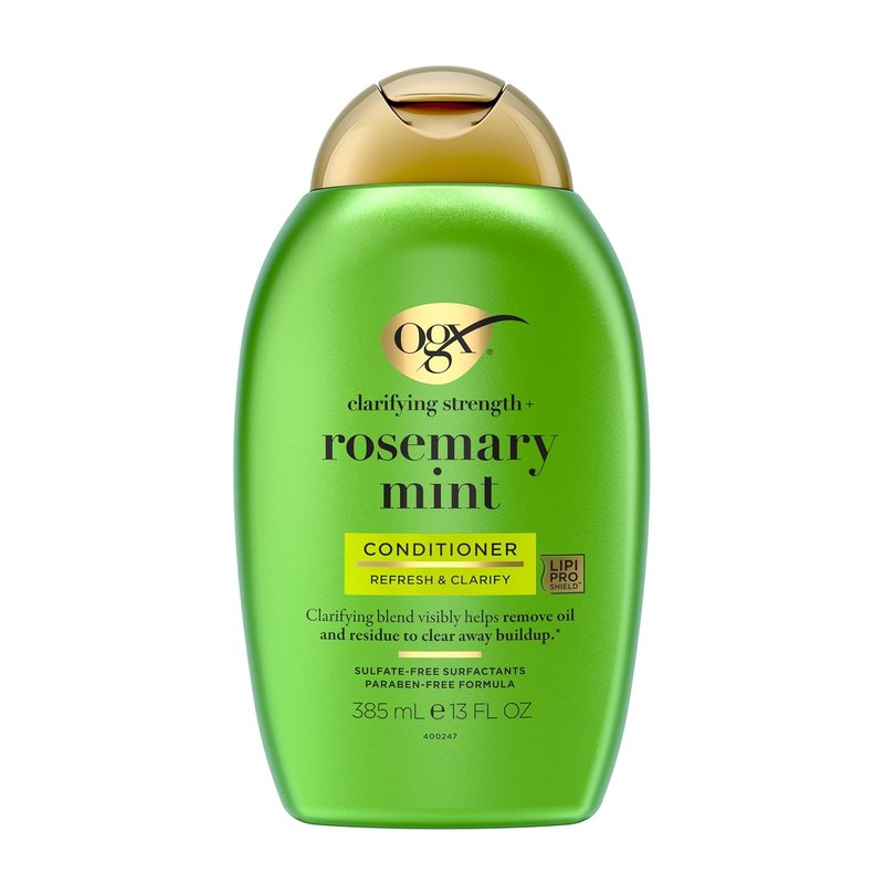 OGX Rosemary Mint Conditioner - Clarifying Formula for Oily Hair | 13 fl. oz, Sulfate-Free