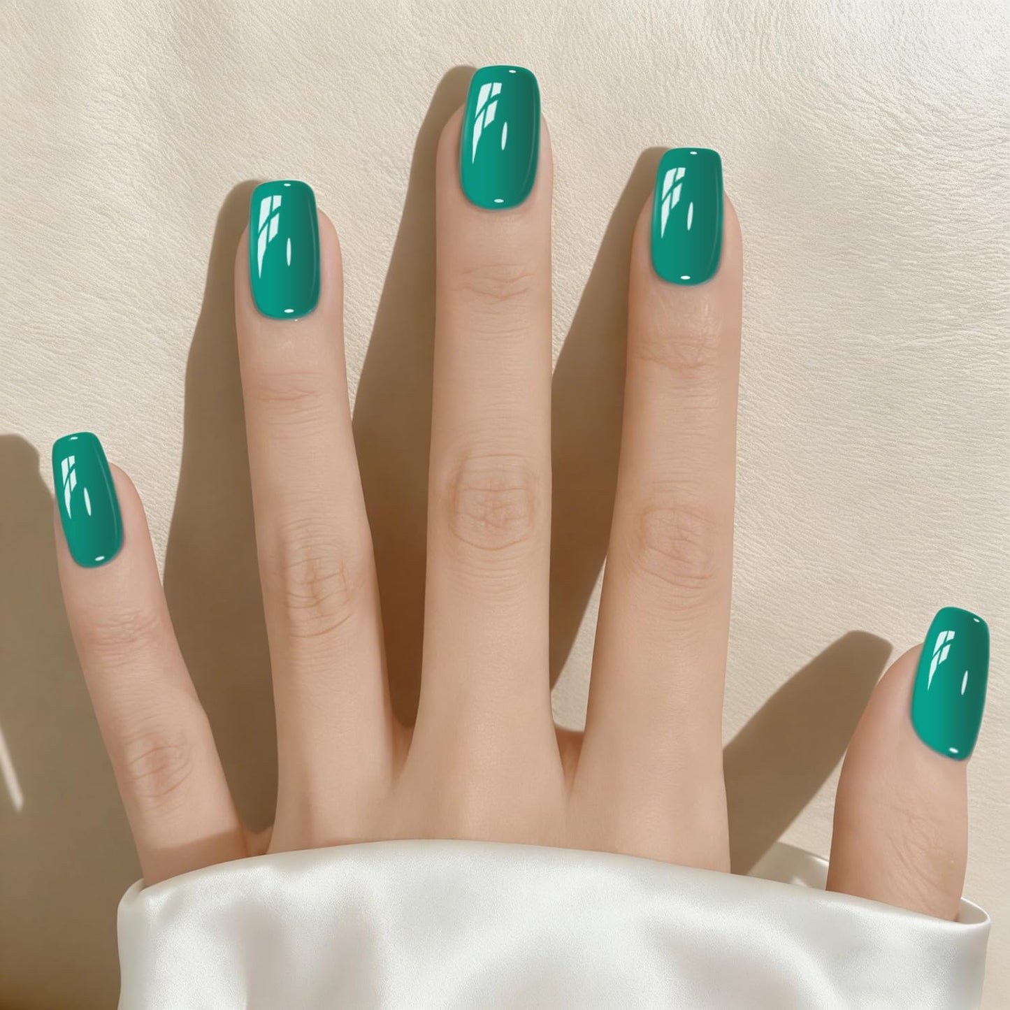 Vishine Gel Nail Polish Kit - 4 Colors Including Glitter Green Sparkle | 15ml for DIY Nail Art