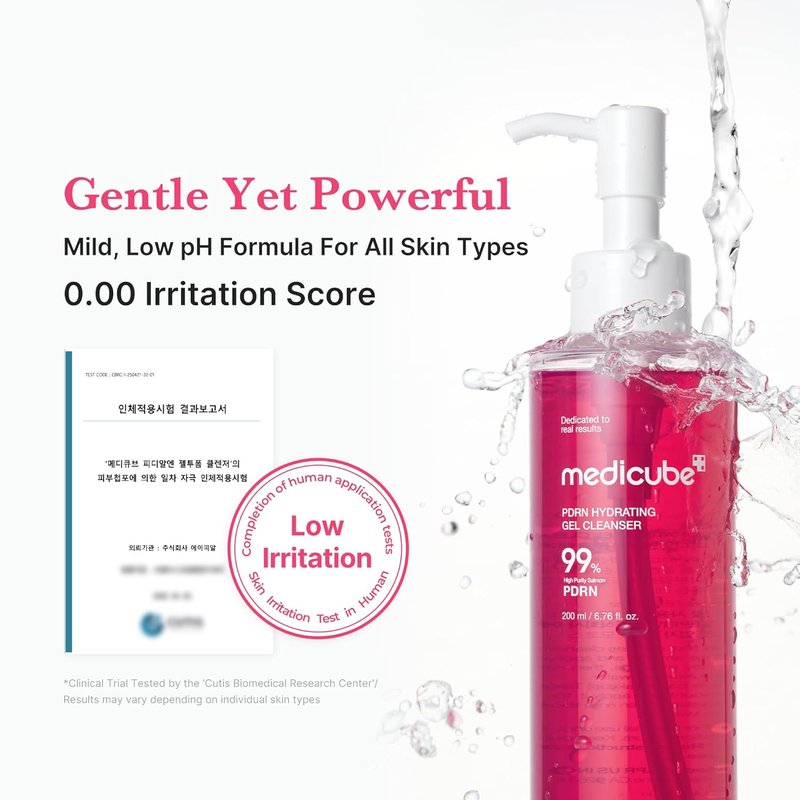 Medicube PDRN Jelly To Foam Cleanser - Hydrating Daily Face Wash for All Skin Types | 200ml