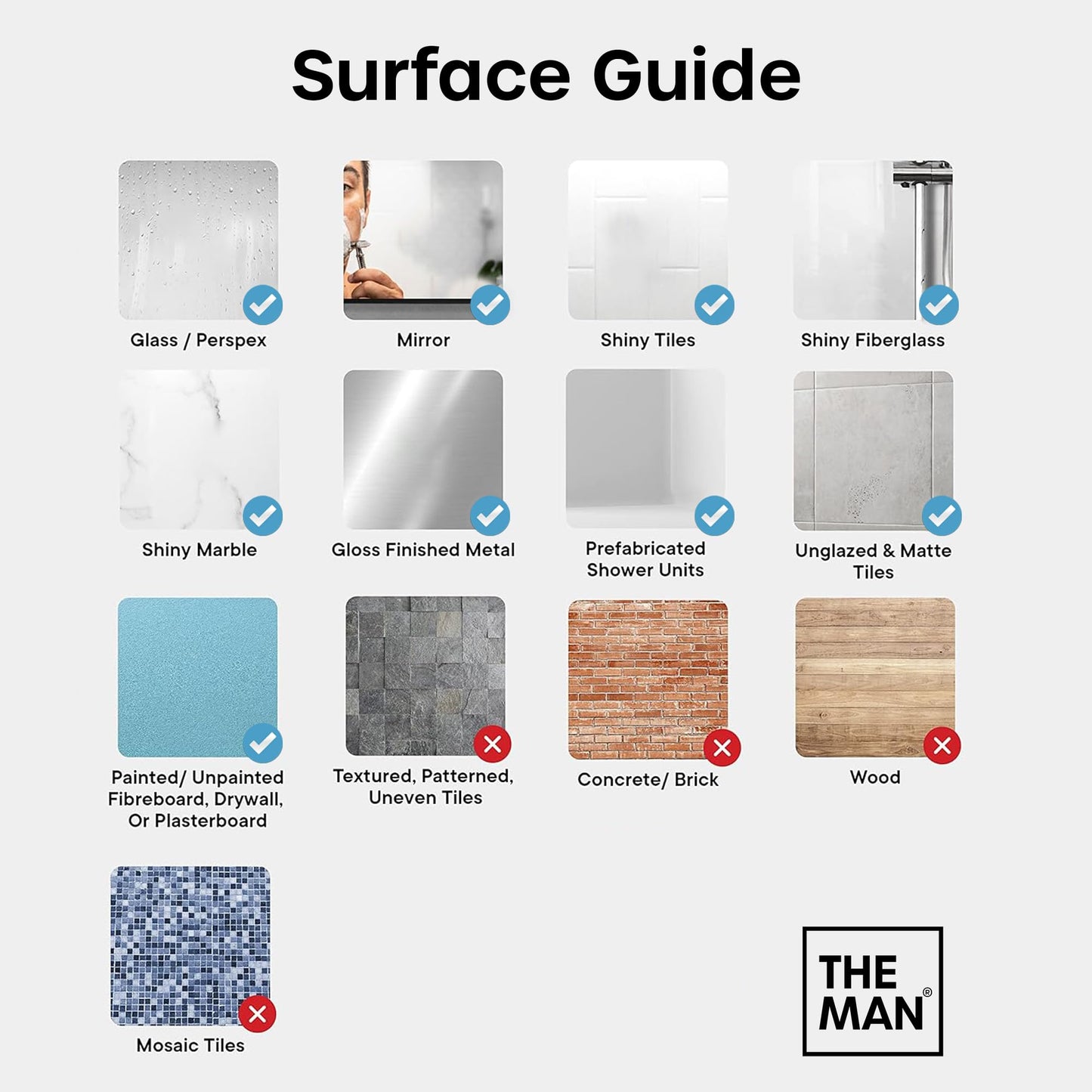 The Man Silicone Face Scrubber for Men - Gentle Exfoliator Face Massager - Removes Dead & Dry Skin - Facial Cleansing Brush (Scrub Box)