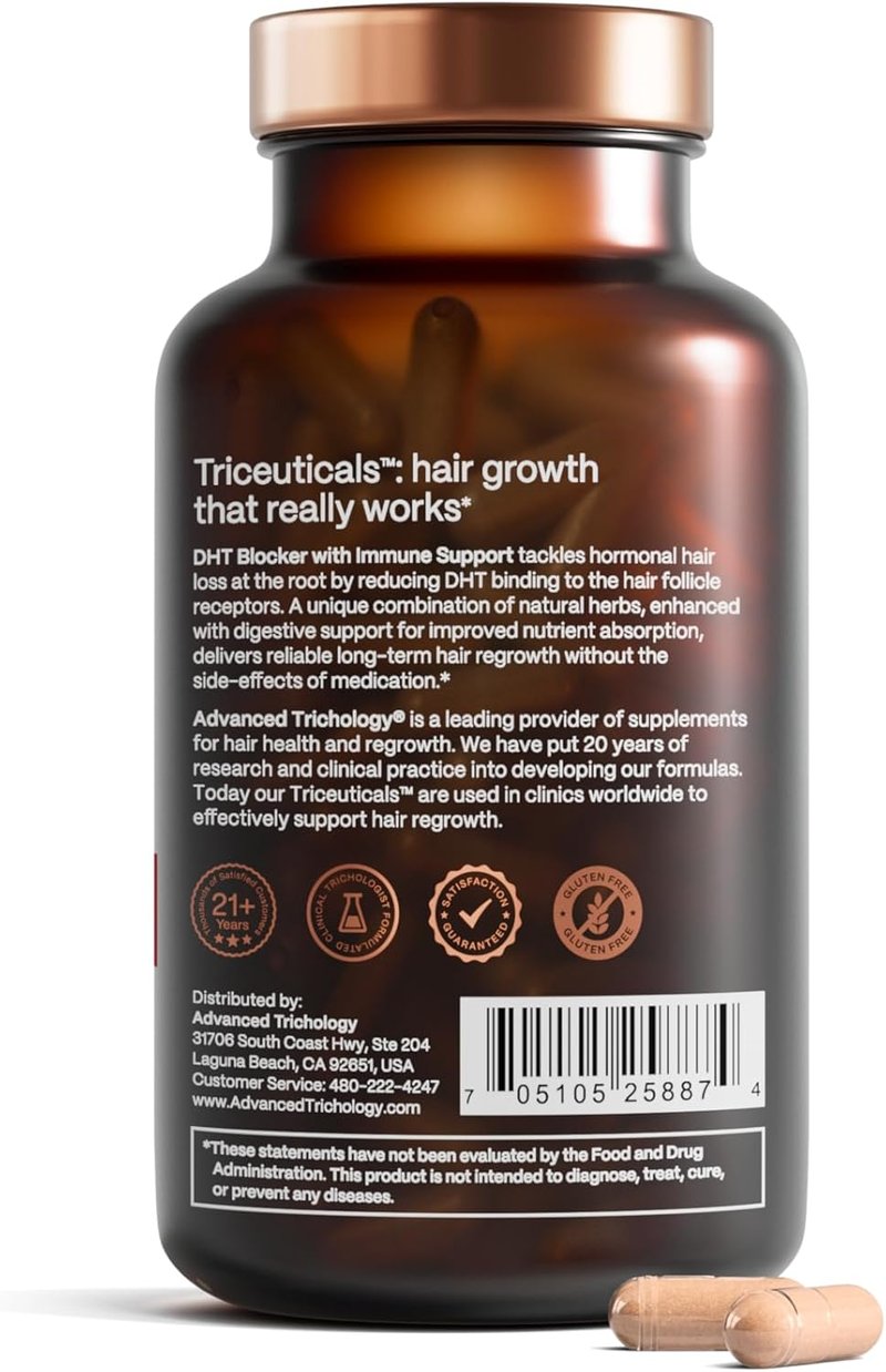 Regine Switzerland DHT Blocker - Hair Growth Supplement for Thinning Hair | Approved by American Hair Loss Association