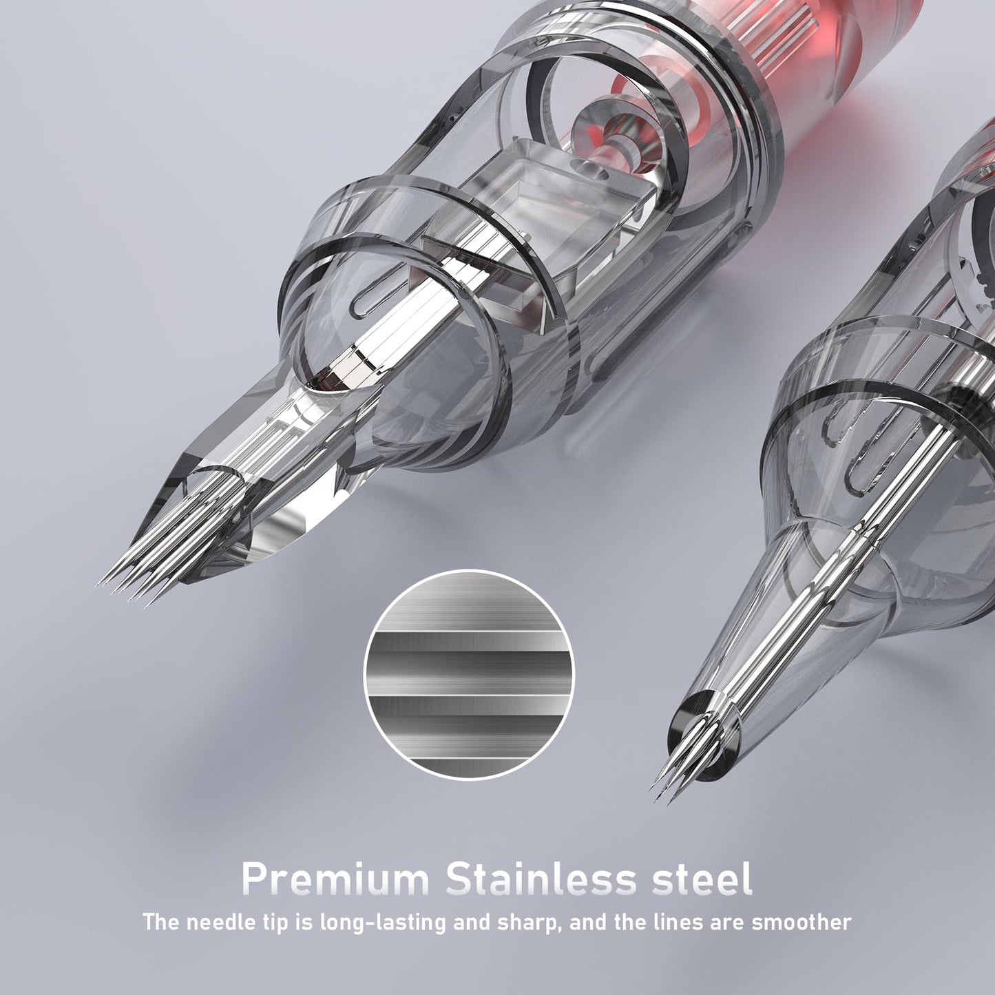 Wormhole Tattoo Needles Tattoo Cartridge Needles 20pcs Mixed Sizes 1203RL 1205RL 1205RM 1207RM Disposable Needles Cartridge Round Liner Shader Magnum for Tattoo Gun Cartridge Machine Permanent Makeup