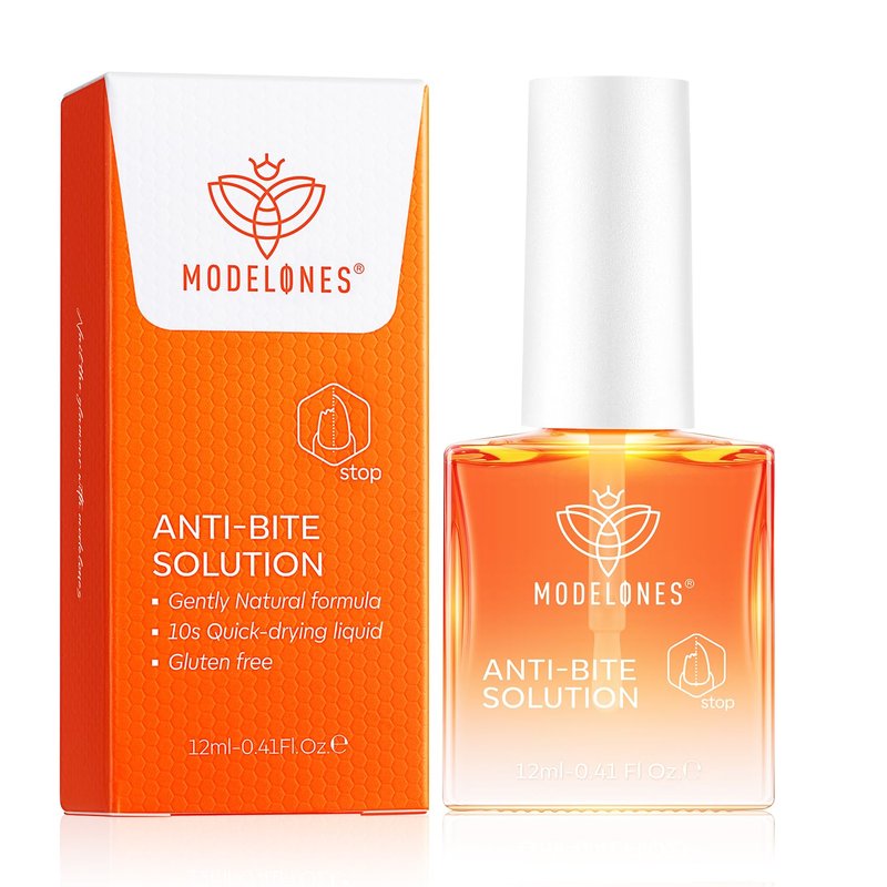 modelones Nail Biting Treatment for Kids Thumb Sucking Deterrent Quick Dry Nail Biting Prevention Bitter No Bite Nail Polish for Nail Care Stop Biting Nails Repair for Damaged Nails 0.41 fl oz