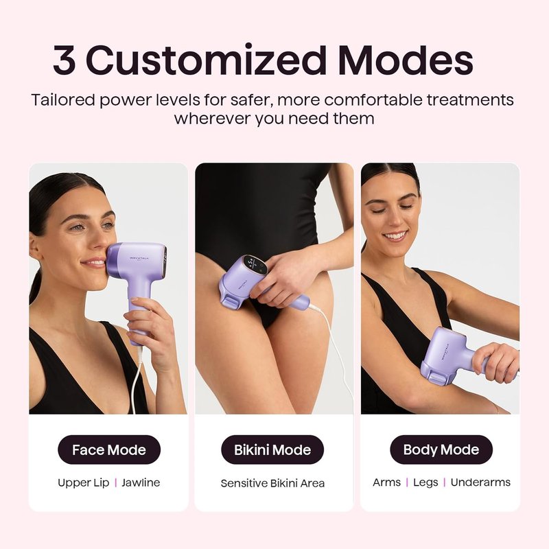 IPL Hair Removal Device - Precision Roller for Face, Body & Bikini | Painless, Long-Lasting Results, At-Home Use