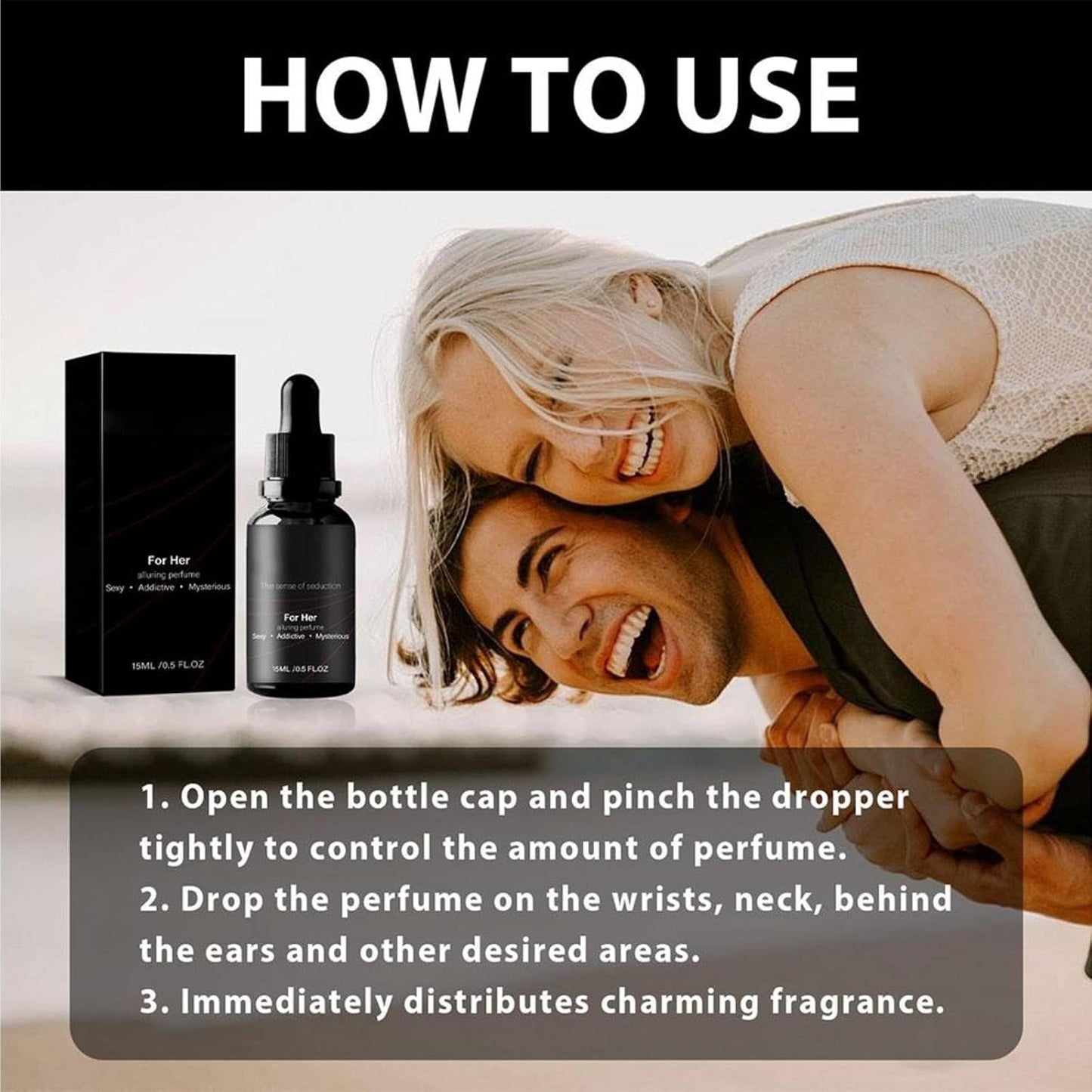 Skiennix Pheromone Perfume for Women - Long-Lasting Floral Jasmine & Rose Scent | 15ml Travel Size Attraction Oil