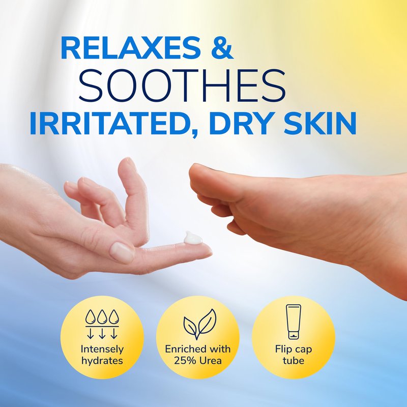 Dr. Scholl's Dry, Cracked Foot Repair Ultra-Hydrating Foot Cream Moisturizer, 3.5 oz, Skin Care Foot Lotion with 25% Urea for Dry Cracked Feet, Heals and Moisturizes for Healthy Feet