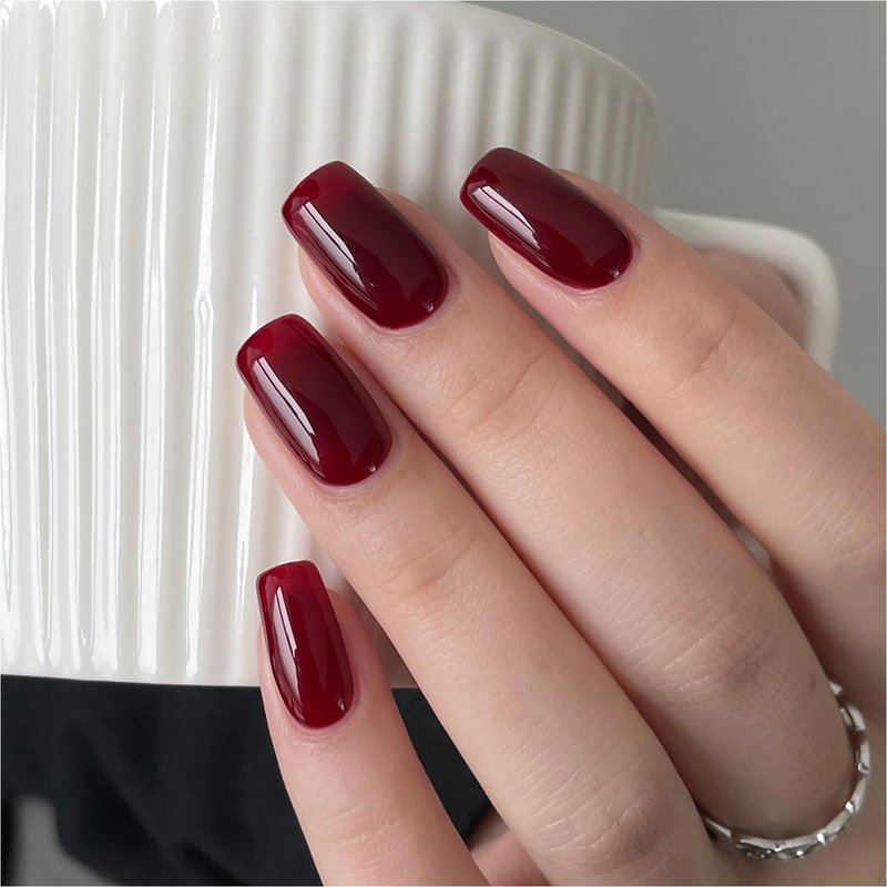 GAOY Gel Nail Polish - Sheer Translucent Red | 16ml Soak Off UV Cure for Stunning Nail Art