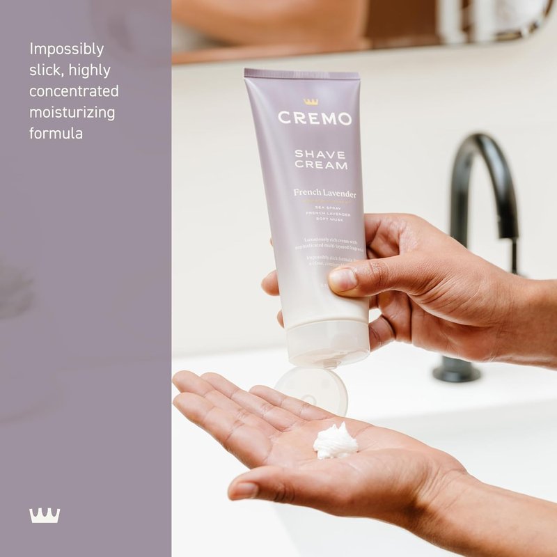 Cremo Women’s Shaving Cream - Moisturizing French Lavender Formula for Sensitive Skin | 6 Fl Oz