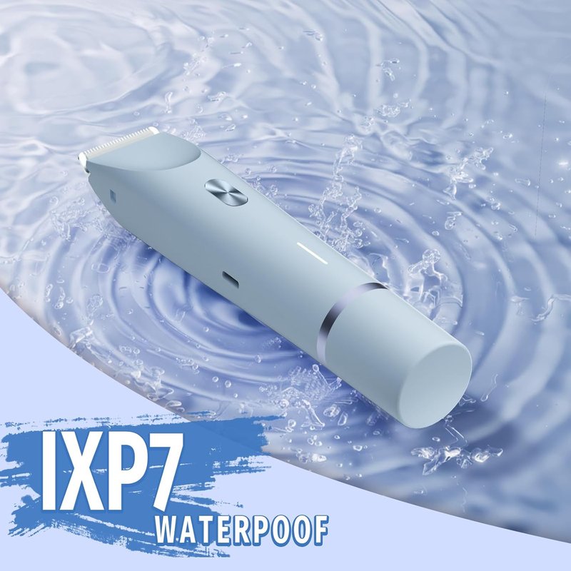 Skiennix Bikini Trimmer for Women - 2-in-1 Electric Razor & Shaver | IPX7 Waterproof, Blue