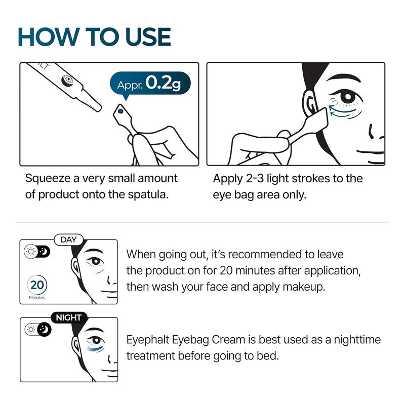 Dr. Melaxin EyePhalt Eyebag Cream - Reduces Puffiness & Dark Circles | 10ml Size