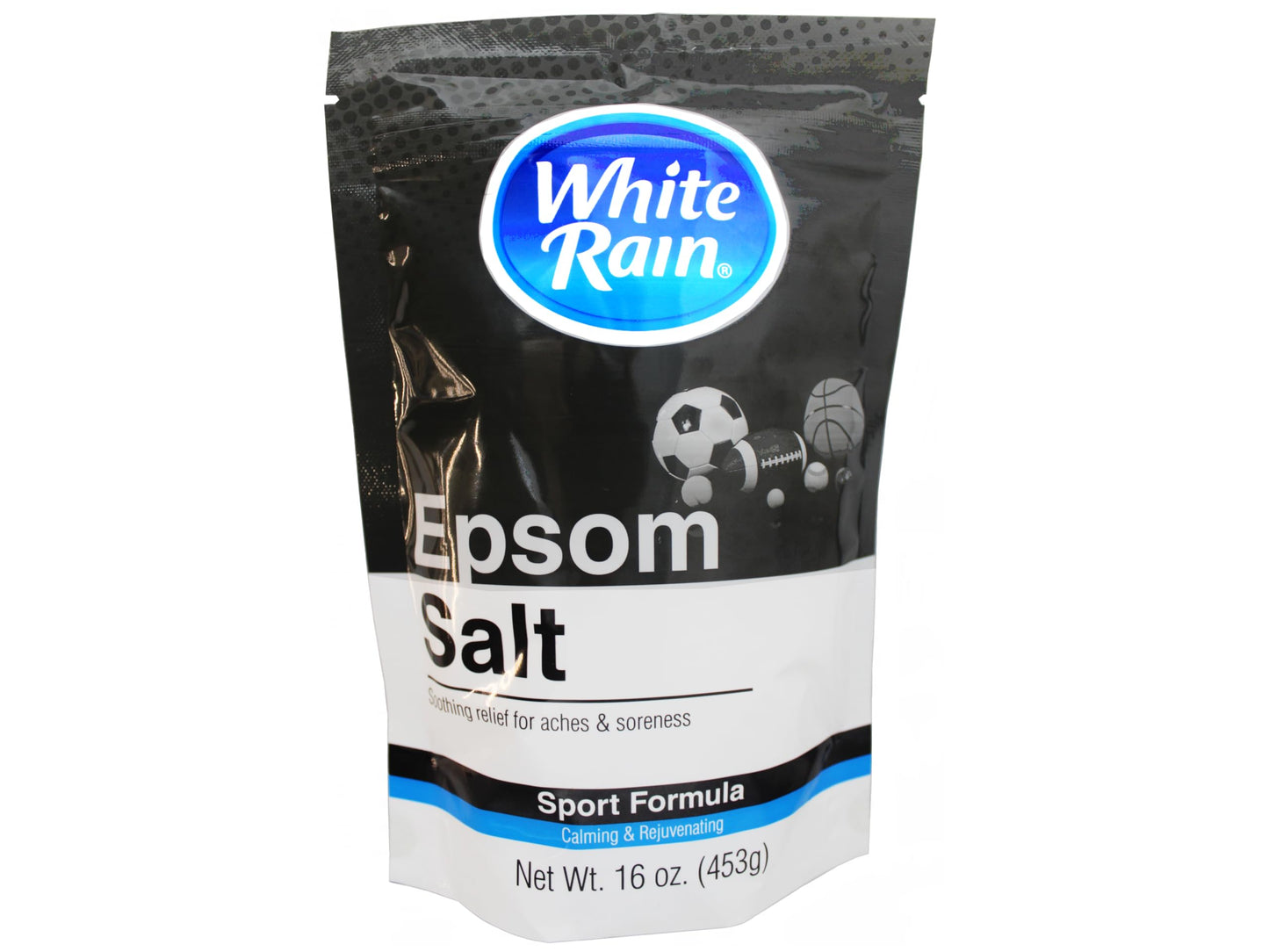 White Rain Sport Formula Epsom Salt for Aches & Soreness, 16 oz, Calming & Rejuvenating (Pack of 3)