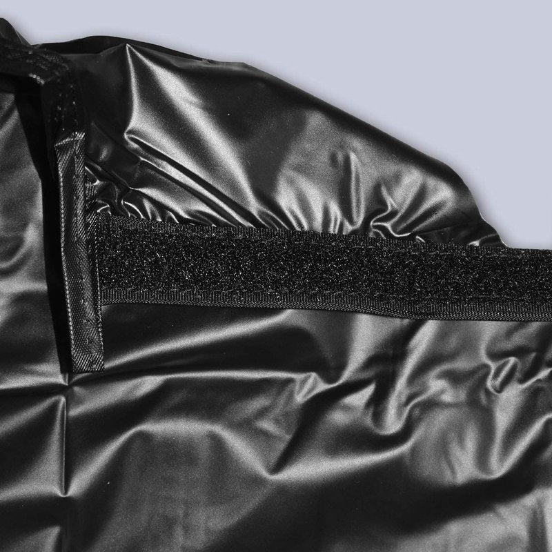 Betty Dain Jumbo Shampoo Cape, 45" W x 54" L, Waterproof and Stain-resistant Vinyl, Soft Nylon Neckband, Touch-and-close Fastener, Machine Washable, Black