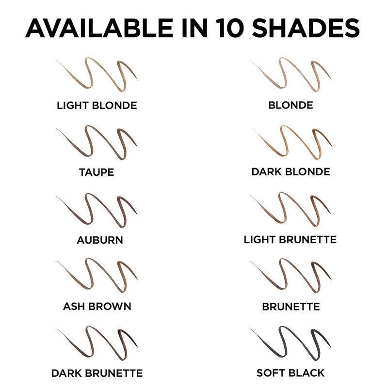 L'Oreal Paris Brow Stylist Definer Waterproof Eyebrow Pencil - Ultra-Fine Mechanical, Dark Blonde, 0.003 Oz