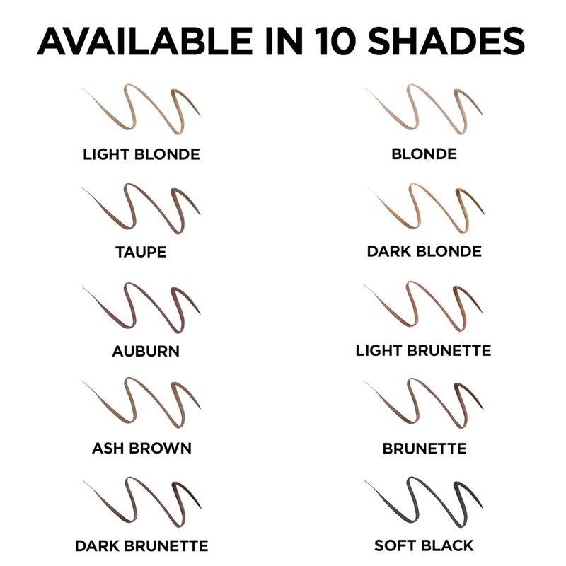 L'Oreal Paris Makeup Brow Stylist Definer Waterproof Eyebrow Pencil, Ultra-Fine Mechanical Pencil, Draws Tiny Brow Hairs and Fills in Sparse Areas and Gaps, Medium Ash Brown, 0.003 Oz (Pack of 2)