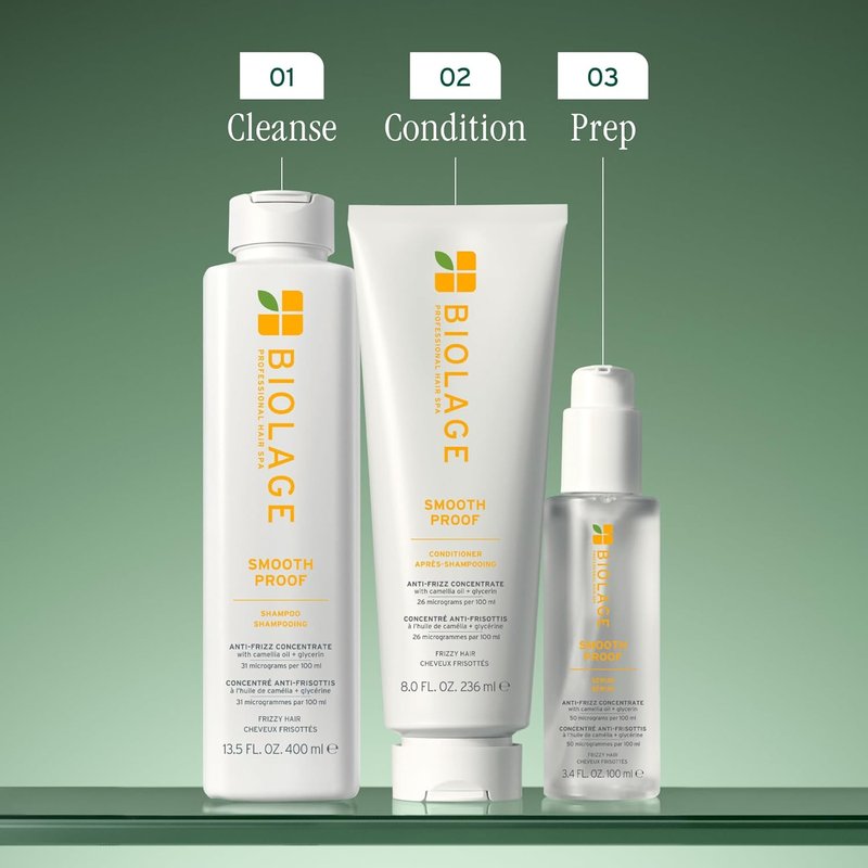 Biolage Smooth Proof Shampoo - Nourishing Frizz Control with Camellia Oil | 13.5 Fl Oz