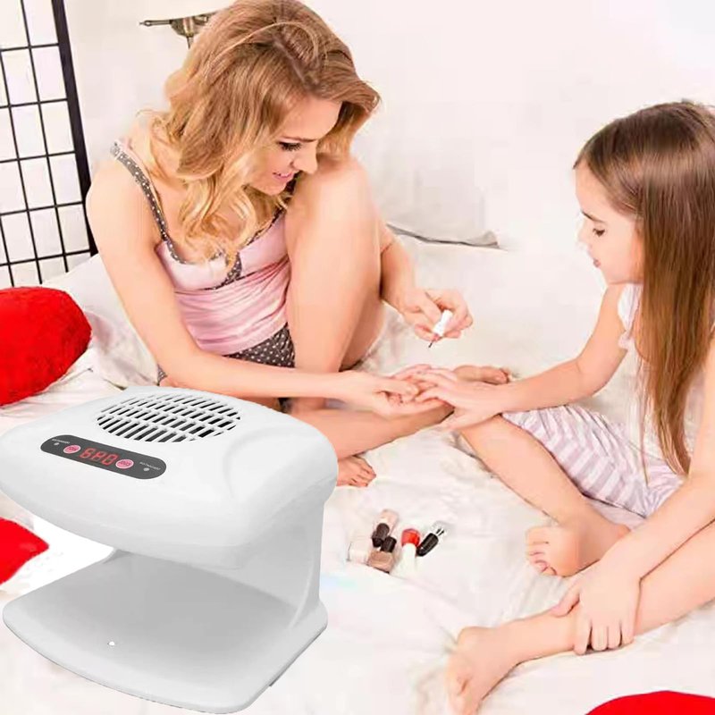 GGAIFbp Nail Dryer for Regular Polish 300W 2 in 1 Nail Drying Fan with Auto Sensor Hot and Cold Air Professional Nail Dryer for Manicure Salon and Daily Home Use (White)