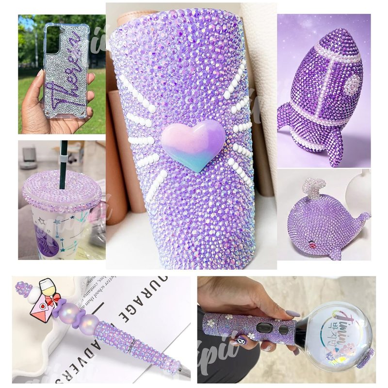 qiipii 24 Color 2mm Small Jelly Resin Rhinestones for Bedazzling Crafting SS6 Tiny Flatback Stones Colorful AB Gems Diamonds Charms for Nails Eyes Face Makeup Tumblers Bottles DIY Crafts Clothes Shoes