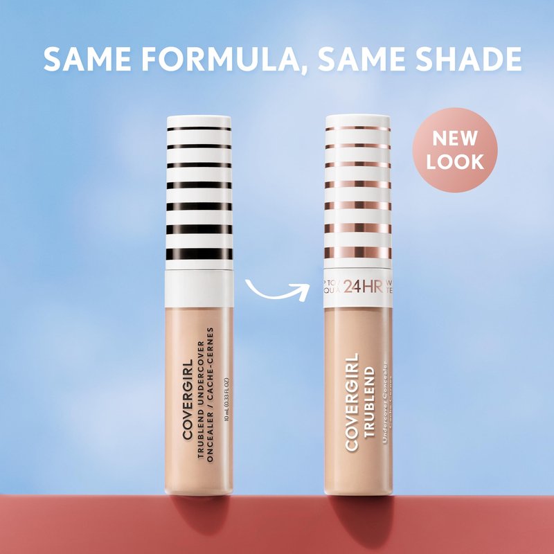 COVERGIRL TruBlend Undercover Concealer, Buildable, Full Coverage, 24-Hour Wear, Matte Finish - L600 Light Nude (Packaging May Vary)