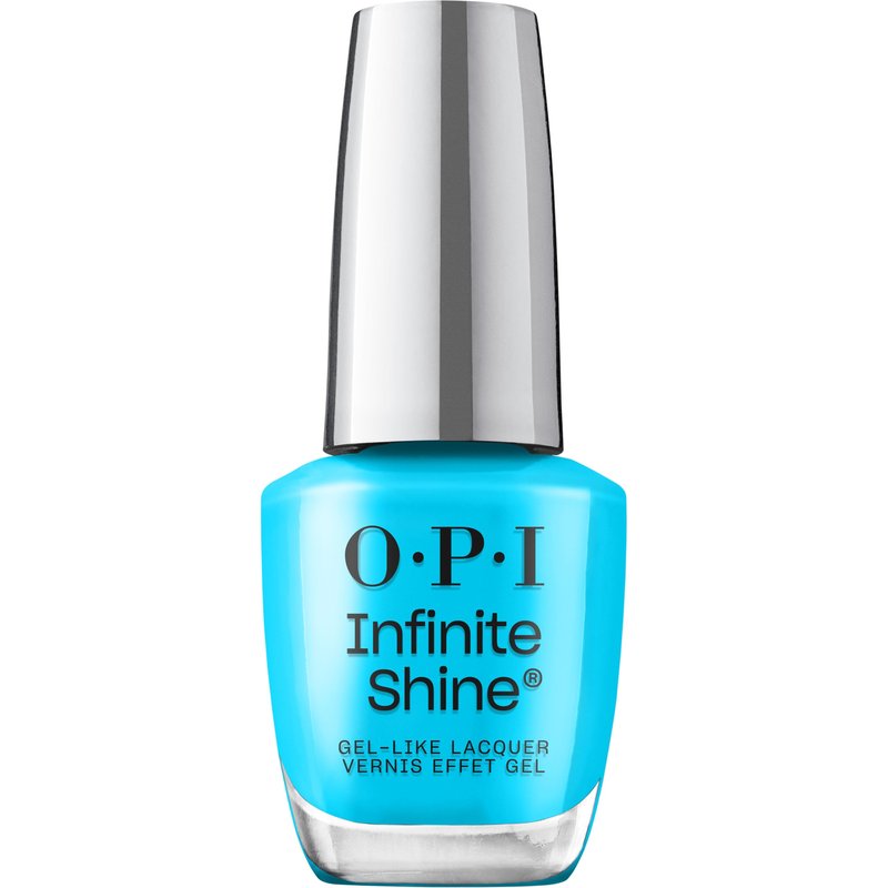 OPI Infinite Shine Beach Party Teal Dawn | Opaque Bright Aqua Blue Crème Long Wear Nail Polish | Trip to the Brite Side | Summer 2026 Collection