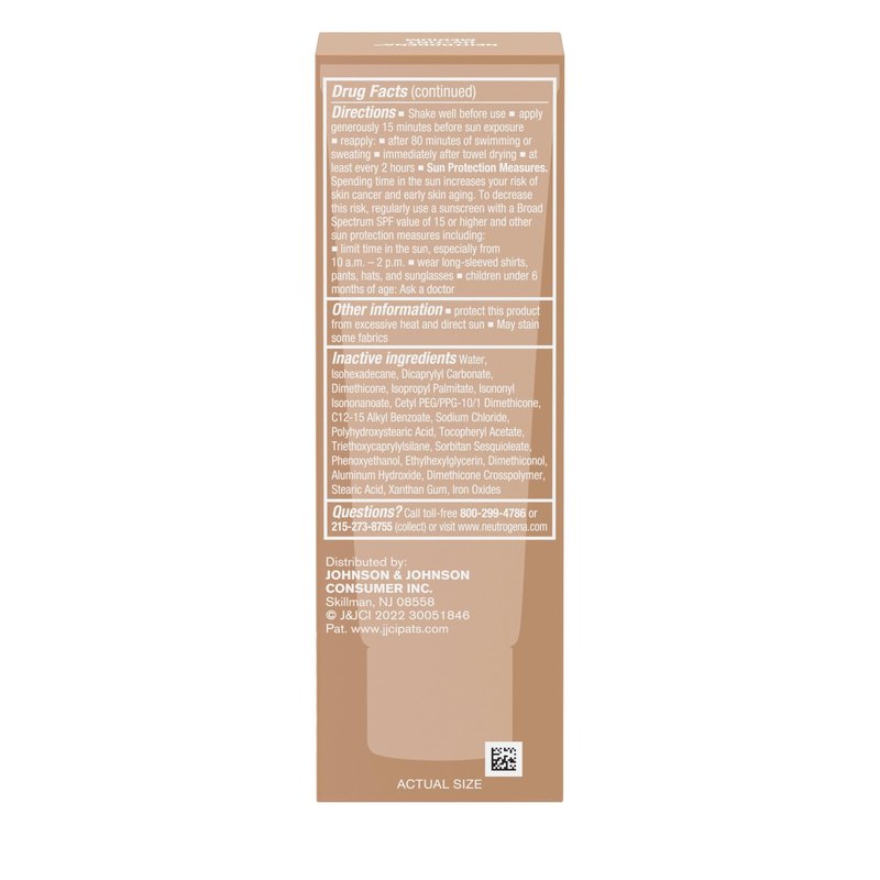 Neutrogena Purescreen+ Tinted Sunscreen for Face with SPF 30,Broad Spectrum Mineral Sunscreen with Zinc Oxide and Vitamin E,Water Resistant,Fragrance Free,Medium,1.1 fl oz,(Pack of 2)