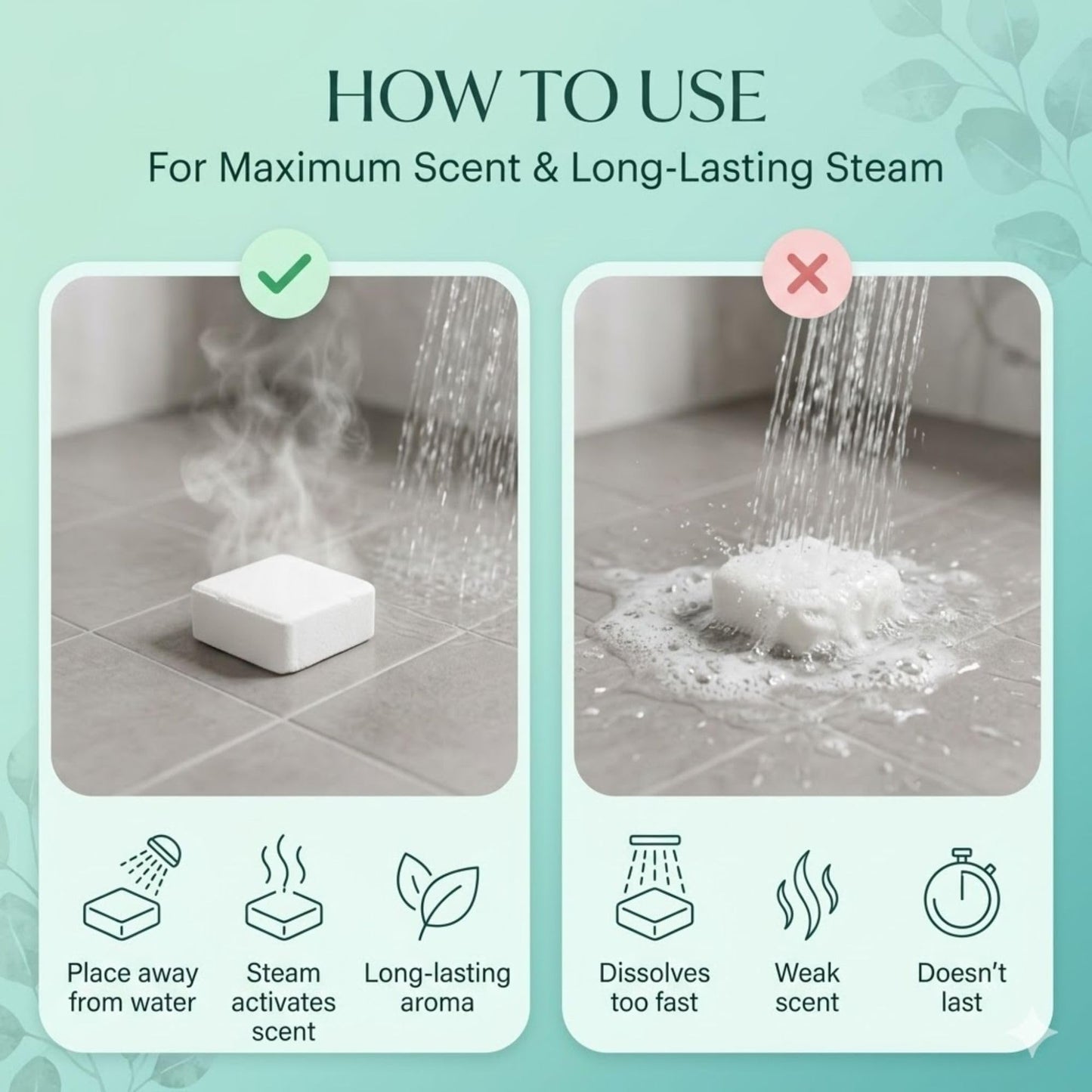 REVIV Shower Steamers Aromatherapy 15 Long-Lasting Eucalyptus & Mint Shower Bombs for Stress Relief and Sinus Support Self Care Spa Gifts for Women & Men