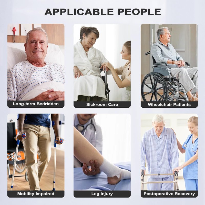 Gait Belts for Seniors, Transfer Belt with Handles, Gate Belts Medical for Elderly, Walking Belt for Lifting Elderly & Patient Physical Therapy - Metal Buckle Anti-Slip Gait Belt for Medical Nursing