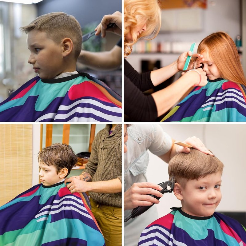 Professional Hair Cutting Cape - Adjustable Snap Closure | 2-Pack Barber Capes for Salon Use