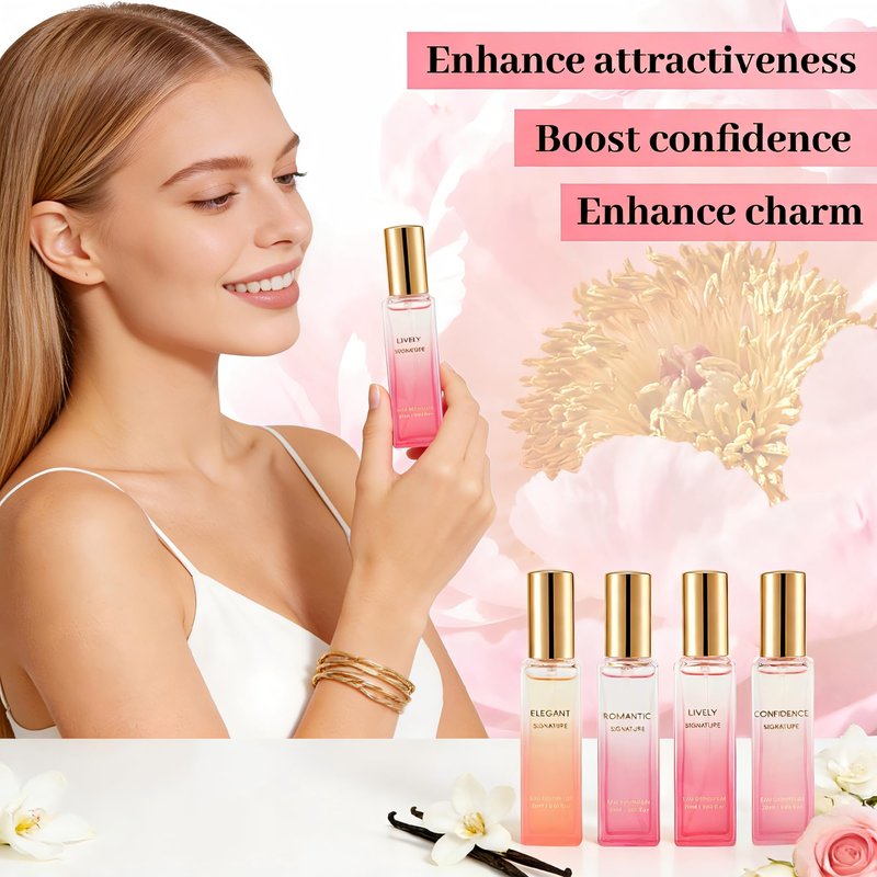 Jsykt Mini Perfume Set for Women – 4PC Travel Size Perfume Set, Summer Fresh Floral Fruity Fragrance Variety, Small Cute Perfume Sampler, Gifts for Women, Girlfriend & Mom Fl.oz