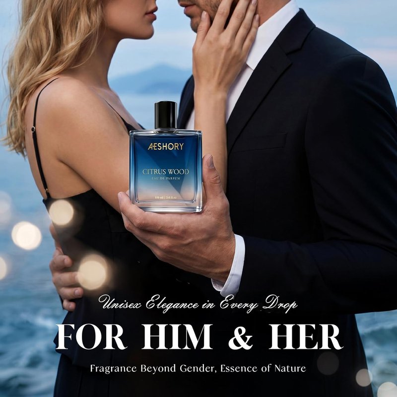 Aeshory Luxury Unisex Perfume - Long Lasting 3.4 FL OZ Eau De Parfum | Fruity Chypre & Citrus Wood Notes