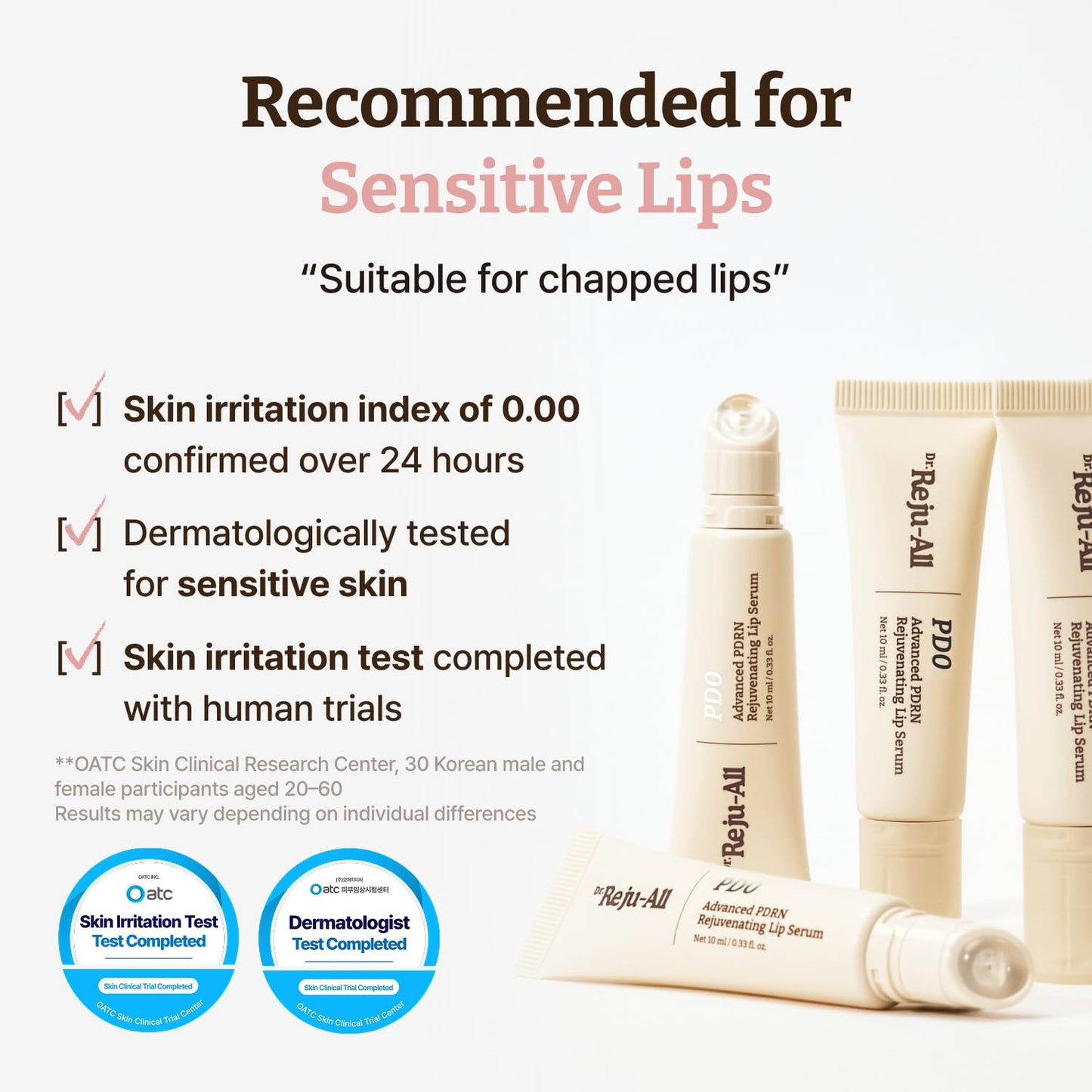 Dr.Reju-All Advanced PDRN Rejuvenating Lip Serum – Hydrating Lip Balm with Lipozip PDRN for Glowy, Dewy Lips – Gentle Exfoliating & Smoothing Lip Moisturizer – Hibiscus & Lactic Acid – 0.3 Fl Oz