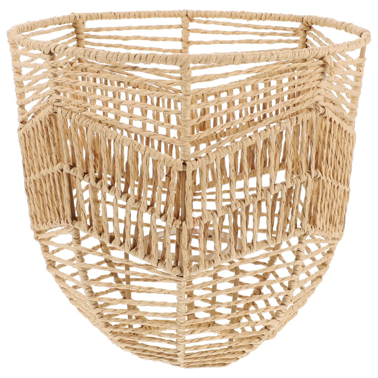 Rattan Lamp Shade, Boho Wicker Woven Pendant Light Lamp Shades Replacement for Chandelier, Floor Table Hanging Light