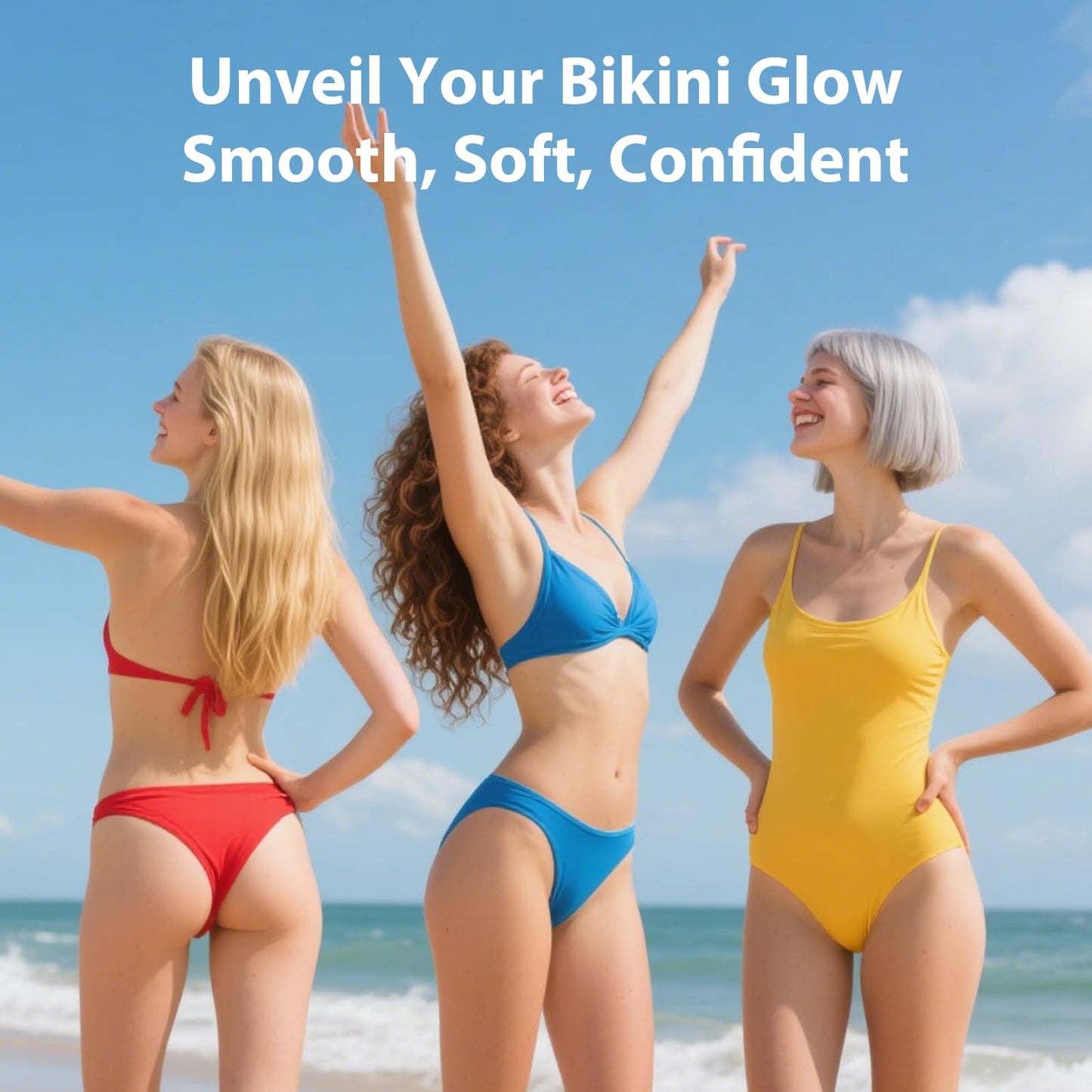 Bikini Area Exfoliator with Turmeric,Ingrown Hair & Razor Bump Scrub for Bikini,Underarm & Inner Thigh – Skin Smoothing, Moisturizing,Body Scrub For All the Skin (5.29oz)