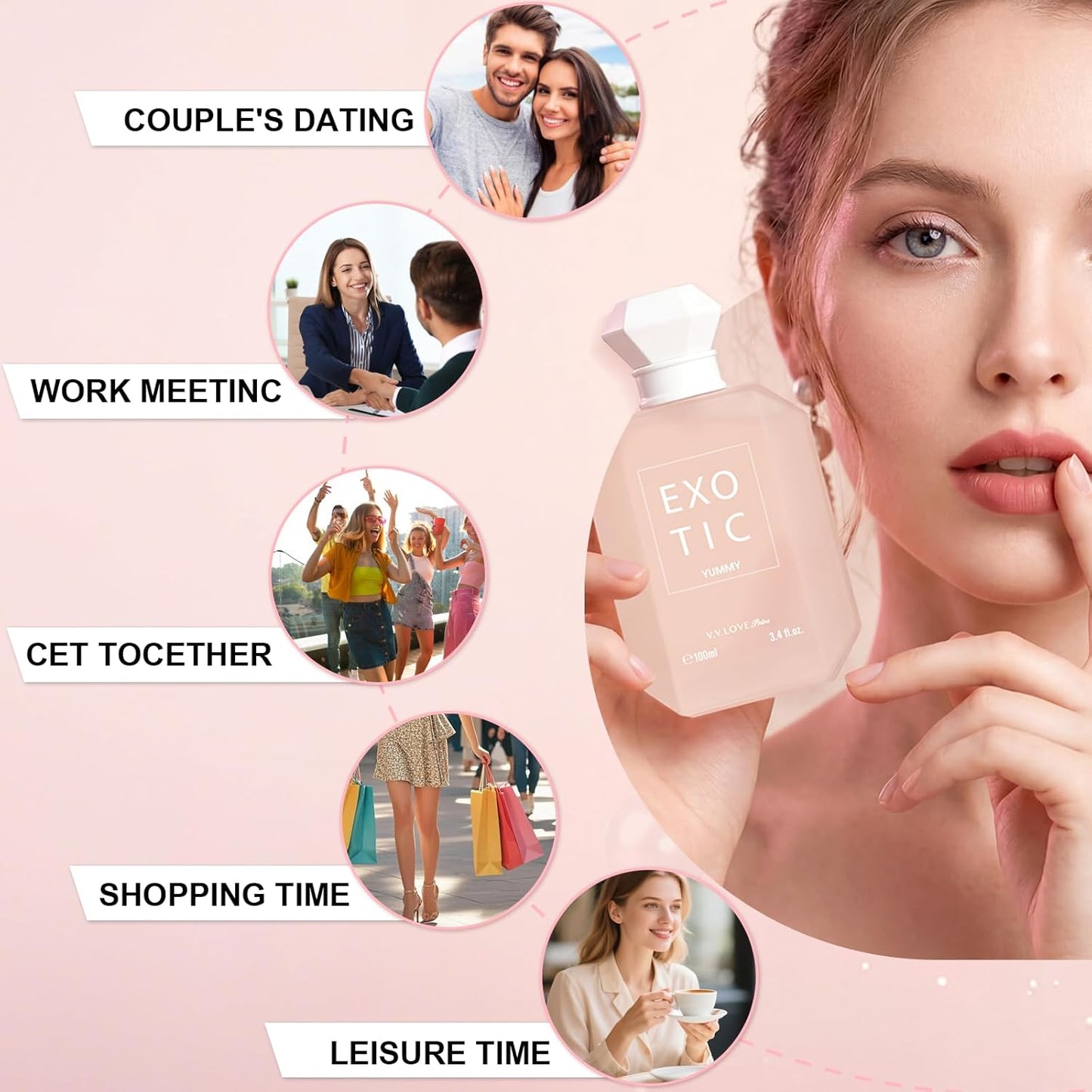YUMMY Eau de Parfum - Sweet and Warm Marshmallow Scent with Vanilla and Sugary Notes Luxurious Perfume for Women 3.4 oz/100 ml