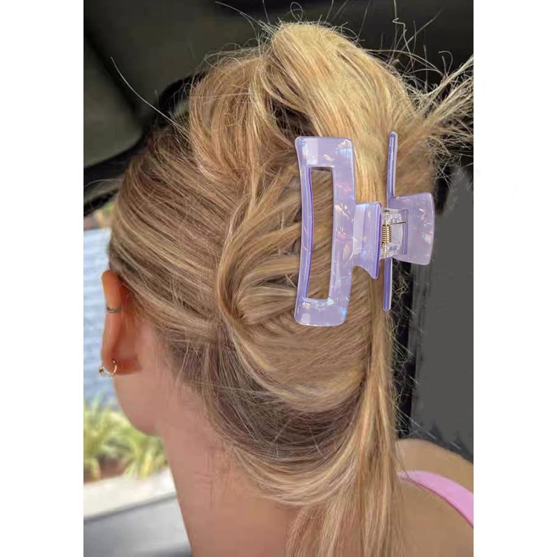 Magicsky Hair Claw Clips - 10 Pcs Opal Marble Tortoise Acrylic Clips for Thick & Thin Hair | Cute 90's Butterfly Barrettes