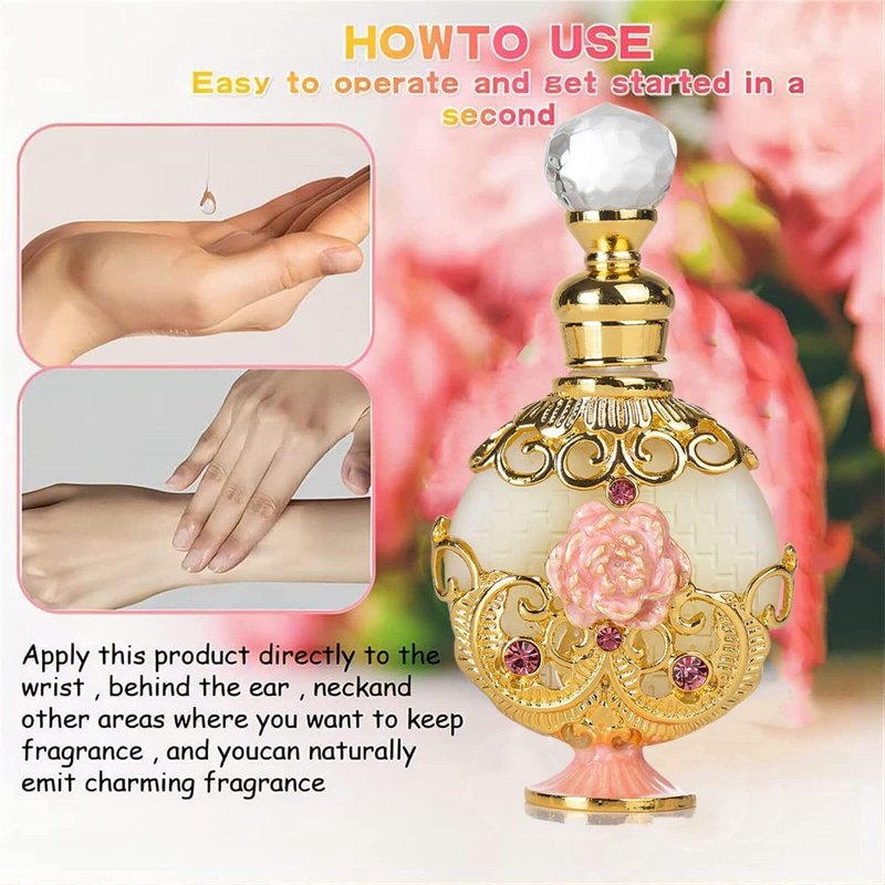 Halal Dubai | Retro Concentrated Perfume Oil for Women - Long-Lasting Vintage Fragrance Gift - 0.5 Oz
