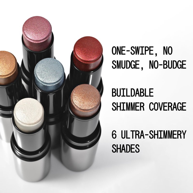 about-face Cooling Chromes Eye + Face Highlighter — Cool-to-Touch Shimmer Stick, Ultra-Reflective Glow, Vegan & Cruelty-Free, Gold (Hypnotize)
