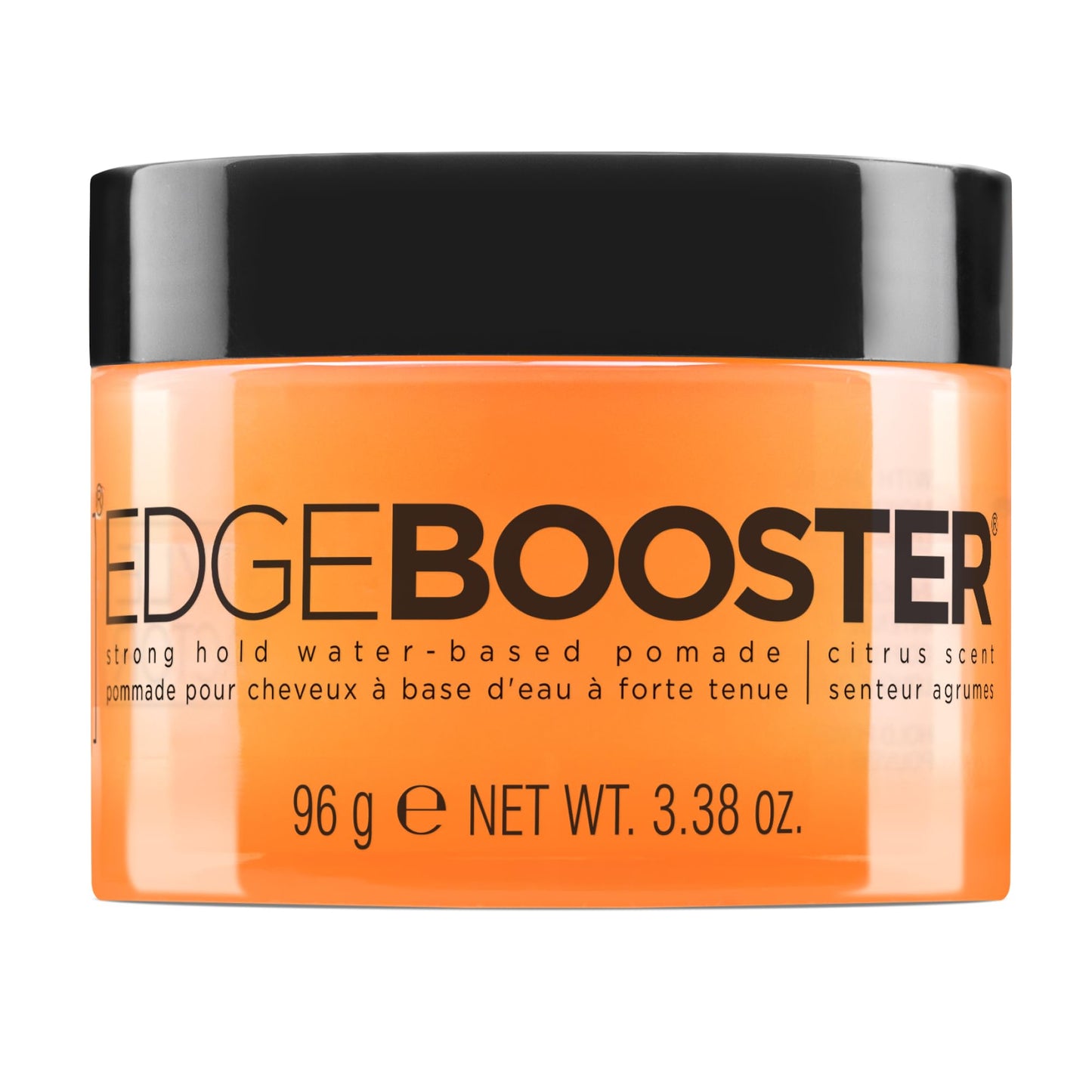 Style Factor Edge Booster Strong Hold Water-Based Pomade | Formulated with Argan Oil for Moisture & High Shine | Long Lasting Edge Control Gel | Citrus, 3.38 oz