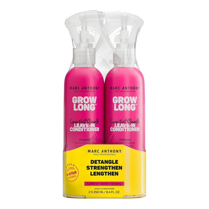 **Marc Anthony Leave-In Conditioner Spray & Detangler - Biotin Anti-Frizz Treatment for Curly, Dry Hair | 2-Pack**