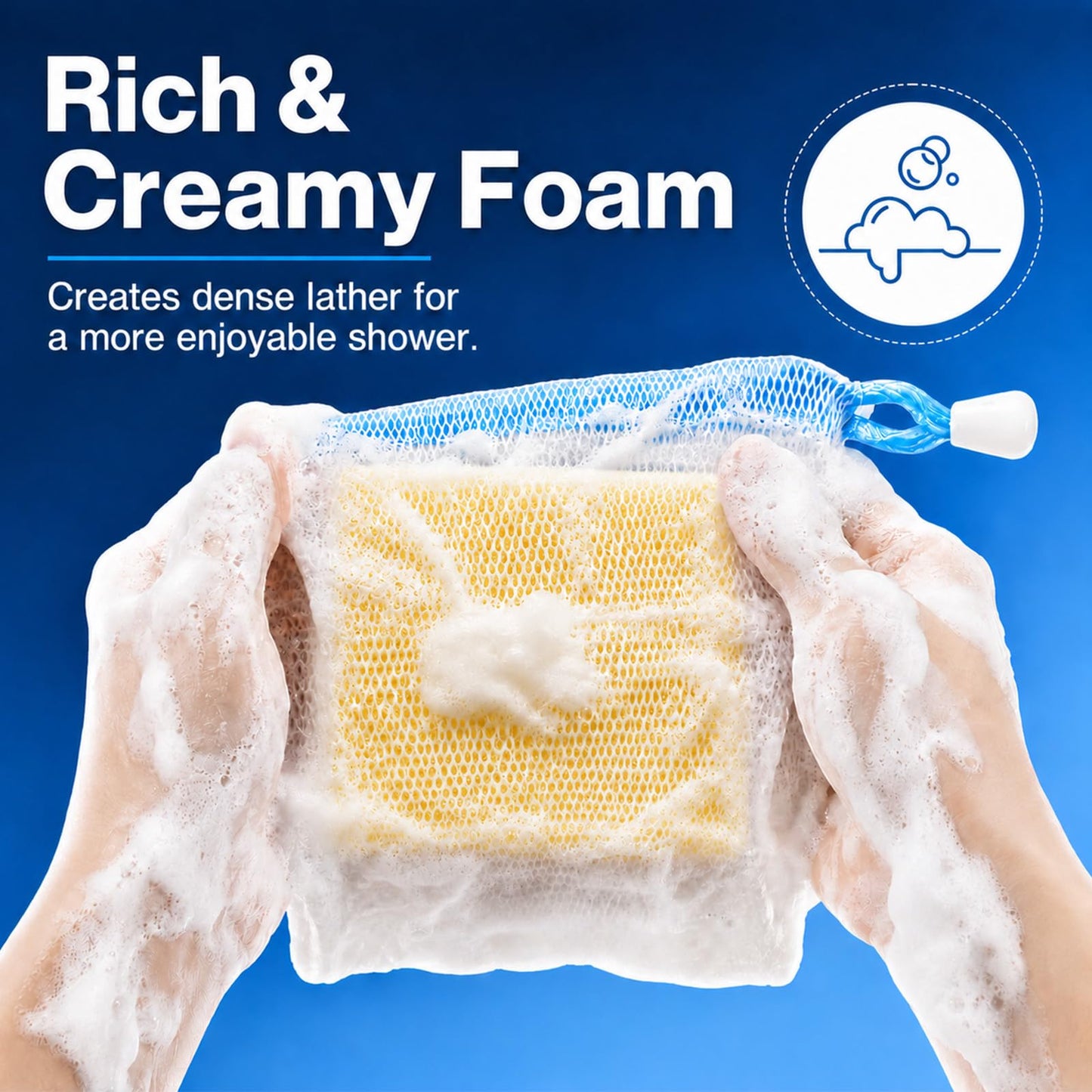 Lagincig 20 Pcs Soap Bag - Mesh Bar Soap Pouch with Drawstring, Nylon Foaming Holder for Shower, Travel, Gym, Bathroom