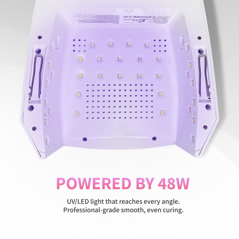 iGel Beauty Hybrid - X Nail Lamp – 48W UV/LED Nail Dryer, Wireless Rechargeable, Smart Timer, Removable Tray, Cordless Gel Nail Lamp for Manicure Pedicure