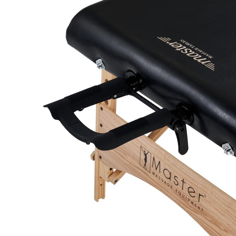 Master Massage Gibraltar Olympic LX Portable Massage Table Extra Wide for Larger Clients - Supports Weight Up to 800lbs - Tattoo Spa Salon Facial Beauty Bed, Lash Tables, 32" Width, Black