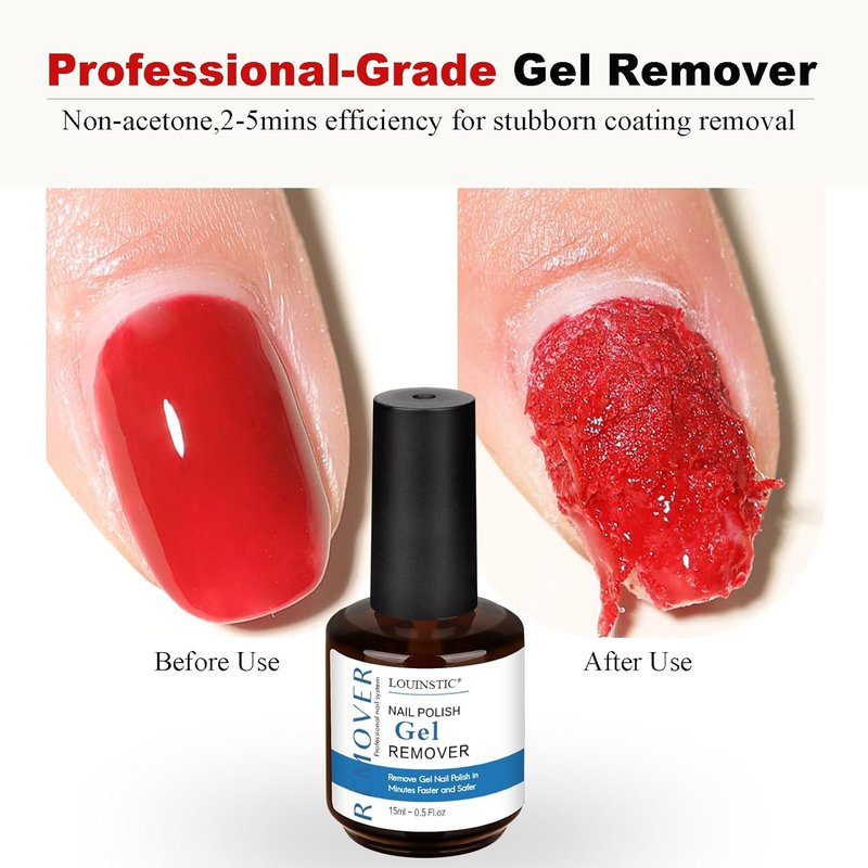 Gel Nail Polish Remover - Fast No Soak Formula | Professional Kit for Quick 2-5 Minute Removal